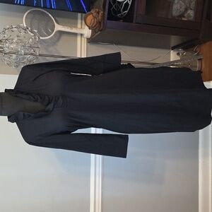 J. MCLAUGHLIN Durham Ruffle Neck Black Dress